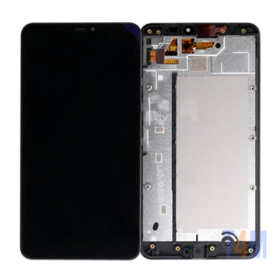 TOUCH+DISPLAY COM FRAME MICROSOFT NOKIA LUMIA 640XL PRETO